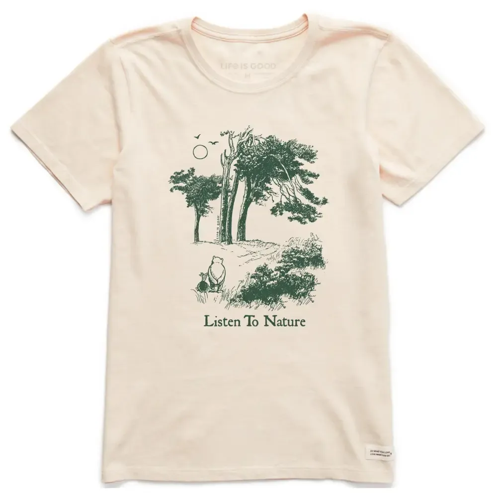 Women's Listen to Nature, Winnie Short Sleeve Crusher Tee