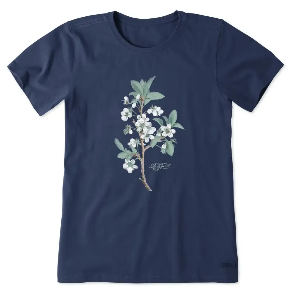 Women's Antique Plum Blossom Painting Short Sleeve Tee