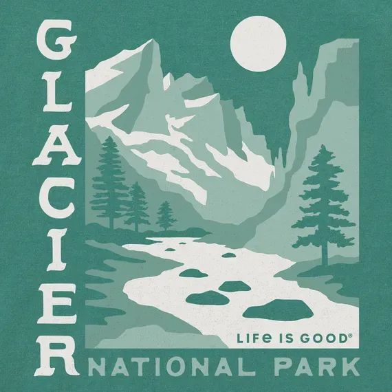 Women's Glacier National Park Simply True Fleece Crew