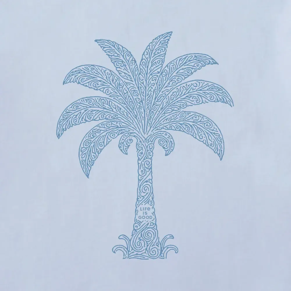Women's Patterned Palm Short Sleeve Crusher Tee