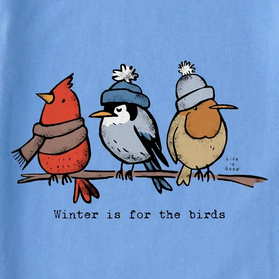 Women's Shady Winter is for the Birds Simply True Fleece Crew
