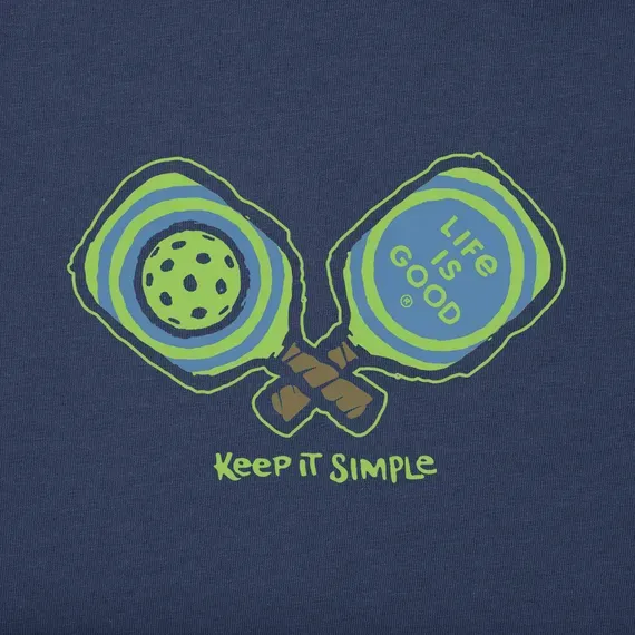 Men's Keep It Simple Pickleball Short Sleeve  Tee