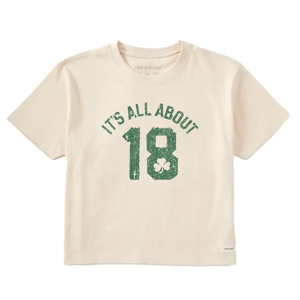 Women's All About 18 Short Sleeve Crusher Boxy Tee