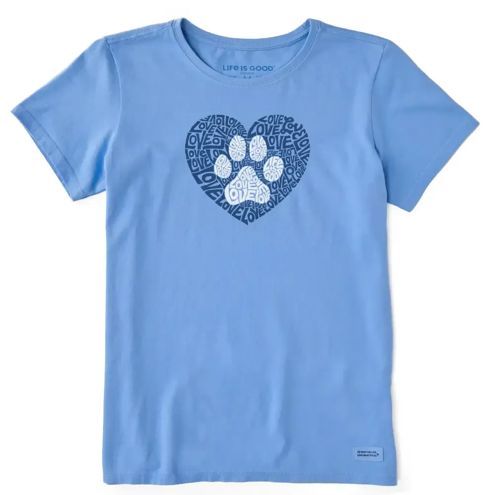 Women's Animal Heart Short Sleeve Crusher Tee
