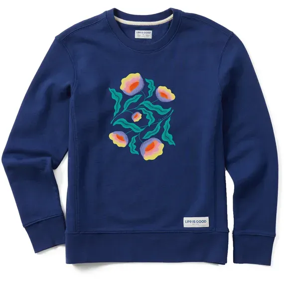 Women's Illuminated Wildflowers Simply True Crew
