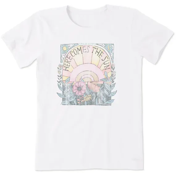 Women's Here Comes The Sun Hippie Short Sleeve  Tee