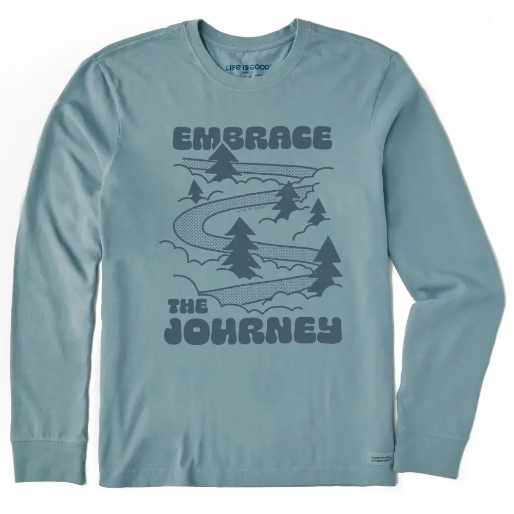 Men's Embrace the Journey Road Long Sleeve Crusher Tee
