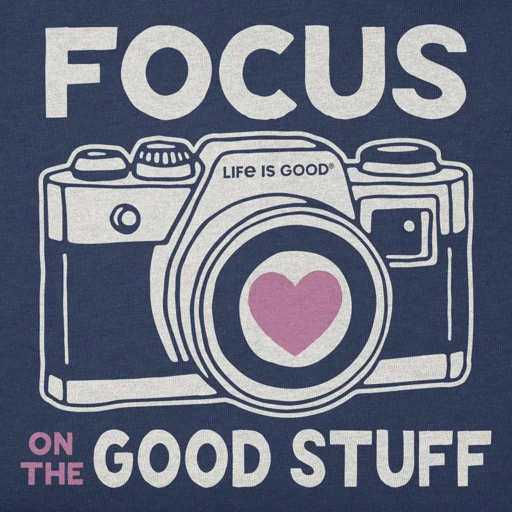 Women's Focus on the Good Stuff Camera Short Sleeve Crusher Boxy Tee