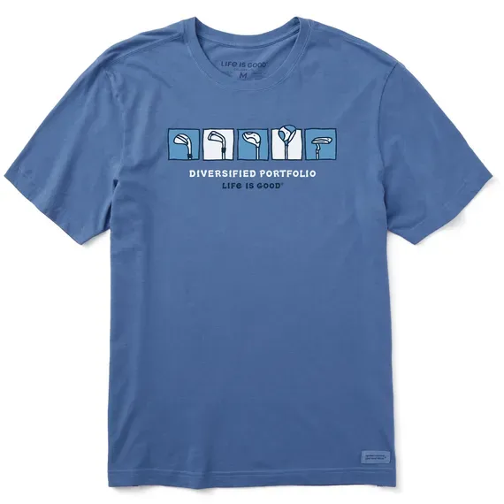 Men's Diversified Portfolio Golf Clubs Short Sleeve  Tee