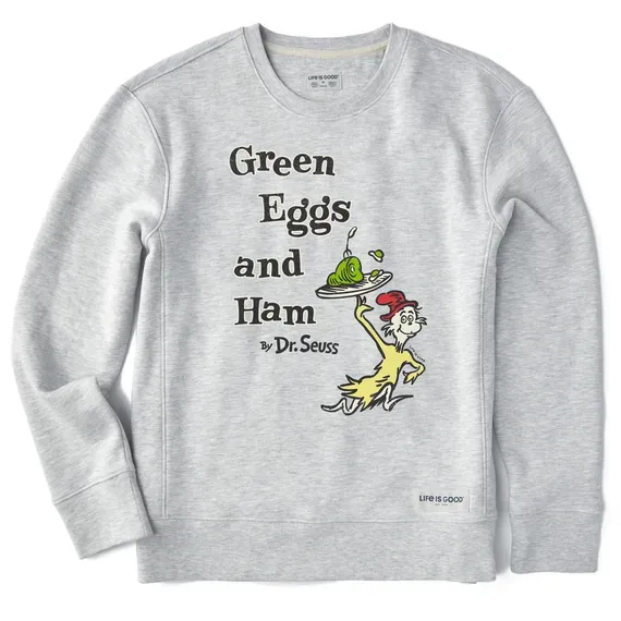 Women's Green Eggs Sam with Tray Simply True Fleece Crew