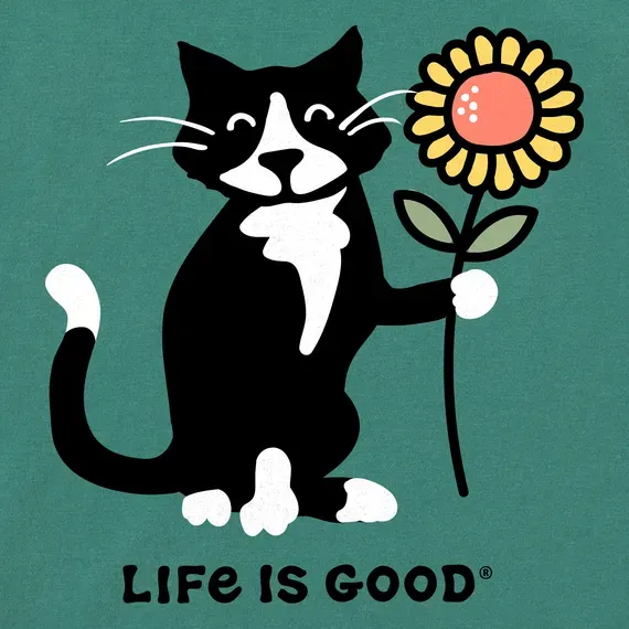 Women's Sunflower Cat  Crusher Tee