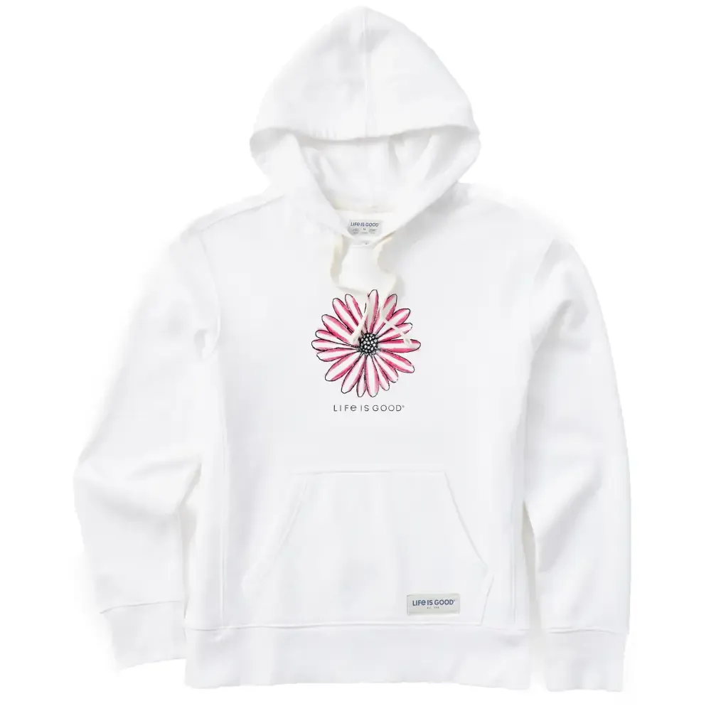 Women's Americana Hand Drawn Daisy Simply True Fleece Hoodie