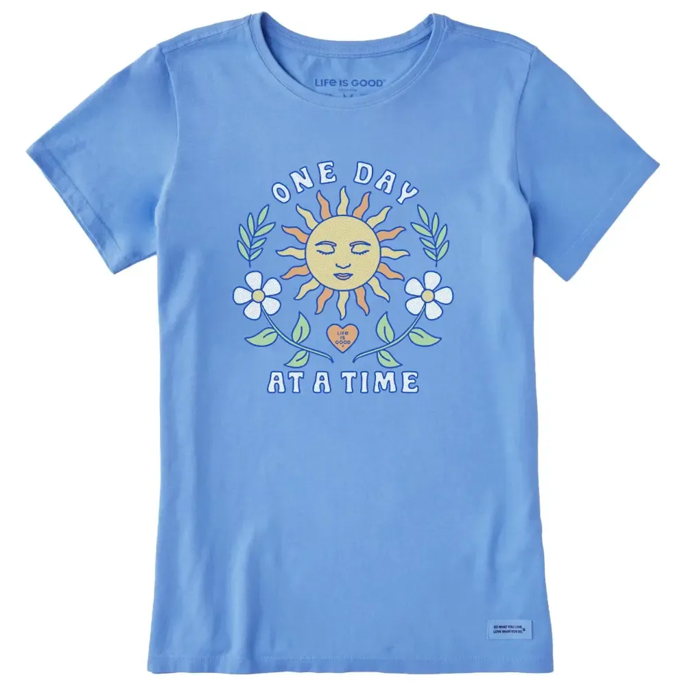 Women's One Day at a Time Sun Short Sleeve Crusher Tee