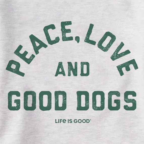 Women's Peace Love and Good Dogs Simply True Fleece Hoodie
