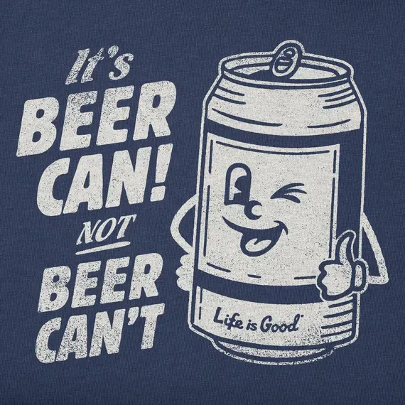 Men's Beer Can Short Sleeve  Tee