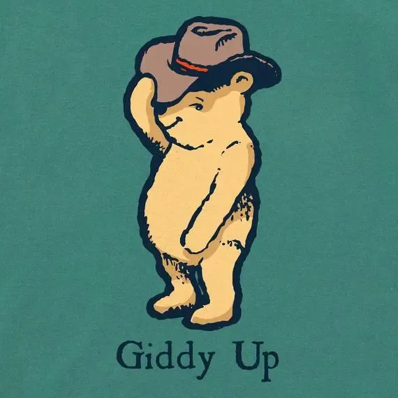Women's Giddy Up Winnie  Boxy Crusher Tee