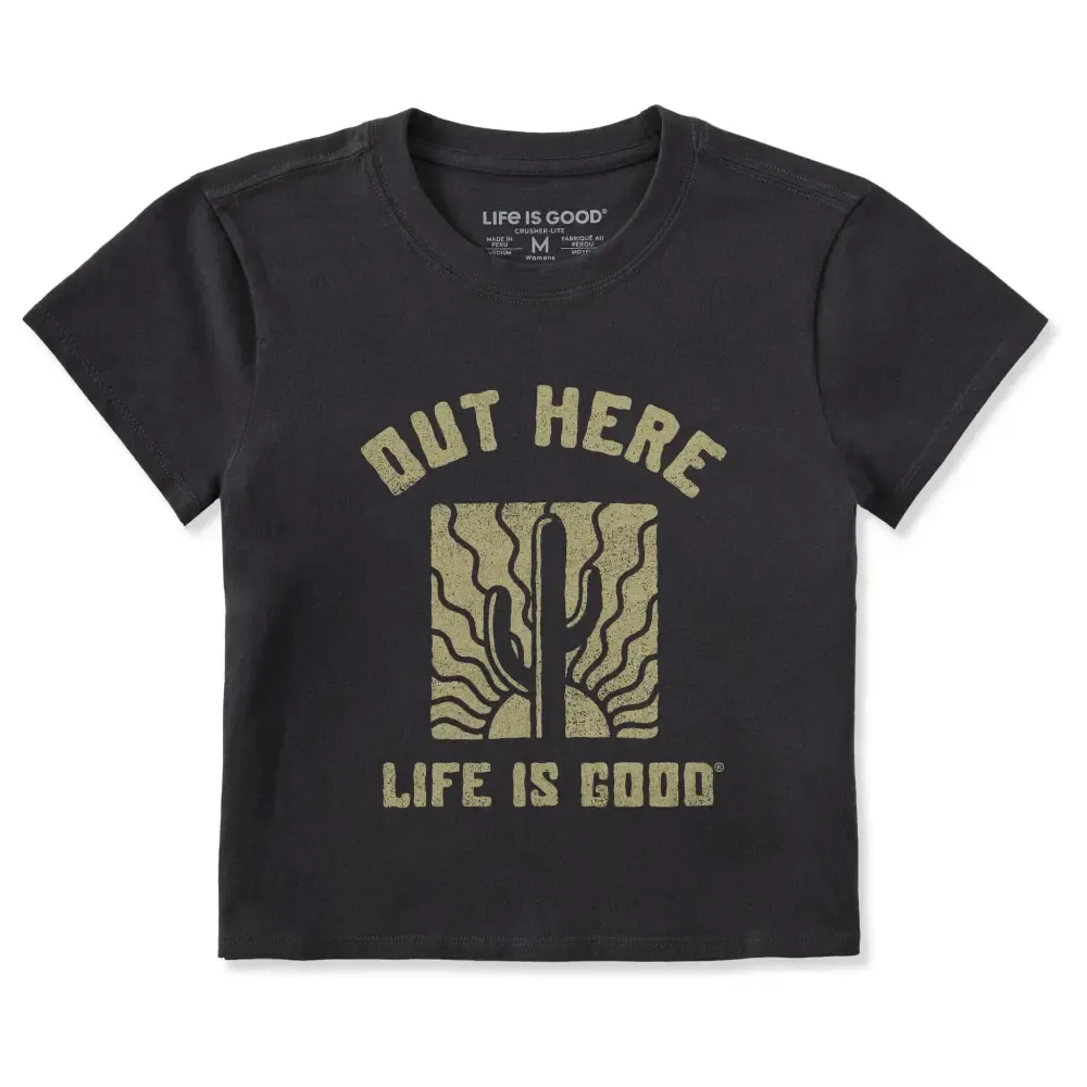 Women's Out Here Cactus Sunset Crusher-LITE Shrunken Tee
