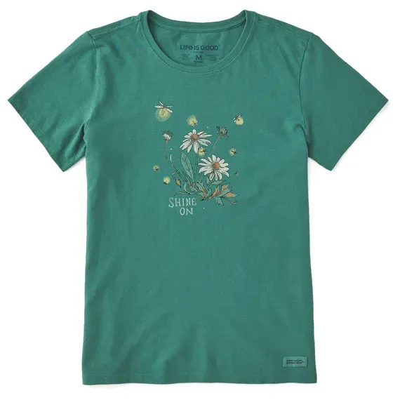 Women's Dreamy Shine On Daisies  Crusher Tee