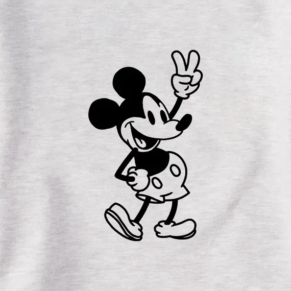 Women's Steamboat Willie Peace Mini Simply True Fleece Crew