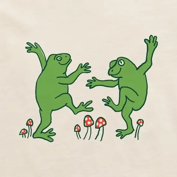Women's Dancing Frogs Boxy Crusher Tee