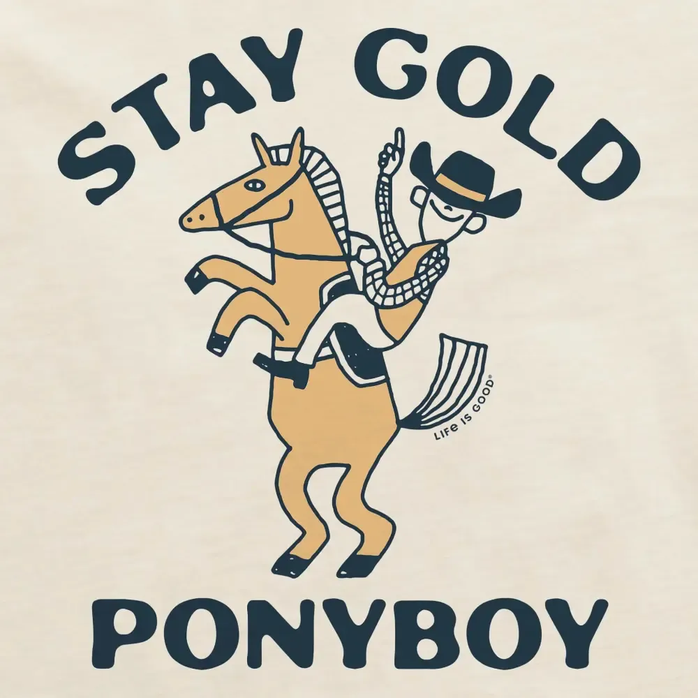 Women's Stay Gold Ponyboy Short Sleeve Crusher Boxy Tee