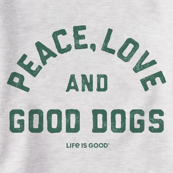 Women's Peace Love and Good Dogs Simply True Fleece Crew