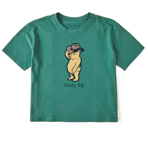Women's Giddy Up Winnie  Boxy Crusher Tee