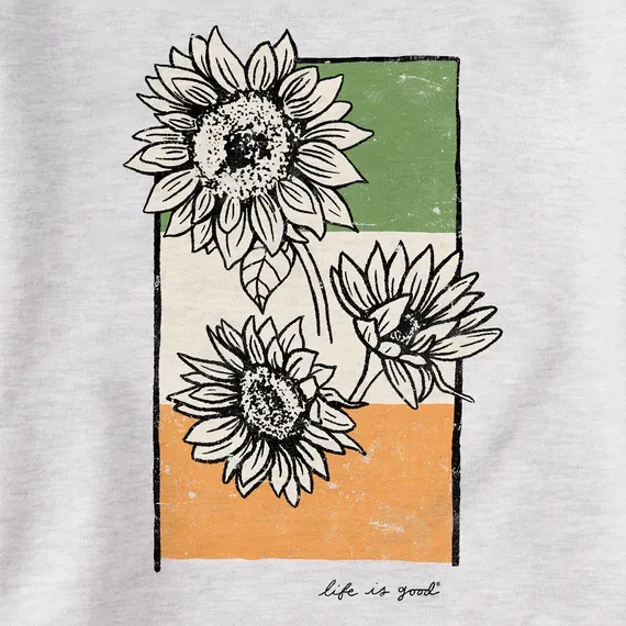 Women's Sunflower Irish Flag Simply True Fleece Crew