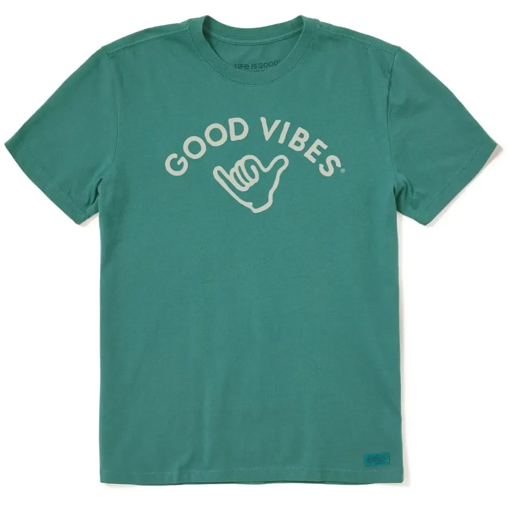 Men's Good Vibes Shaka Short Sleeve Crusher Tee