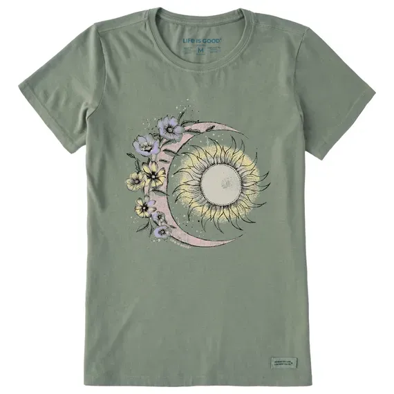Women's Moon Flower Crusher  Tee