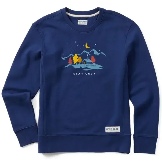 Women's Stay Cozy Cabin Simply True Fleece Crew
