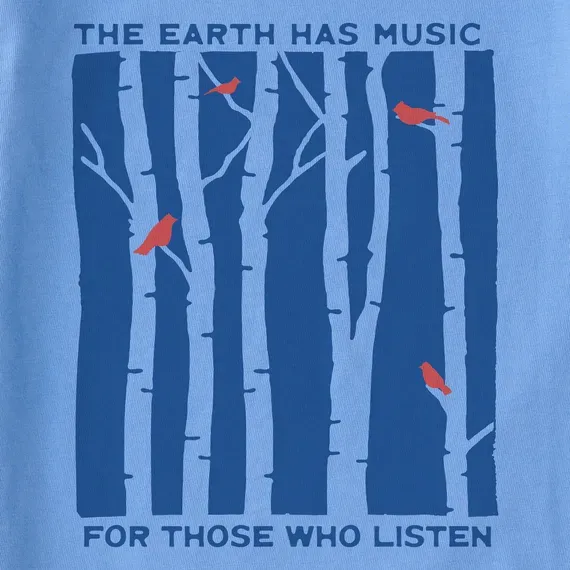 Women's The Earth Has Music and Trees Simply True Crew