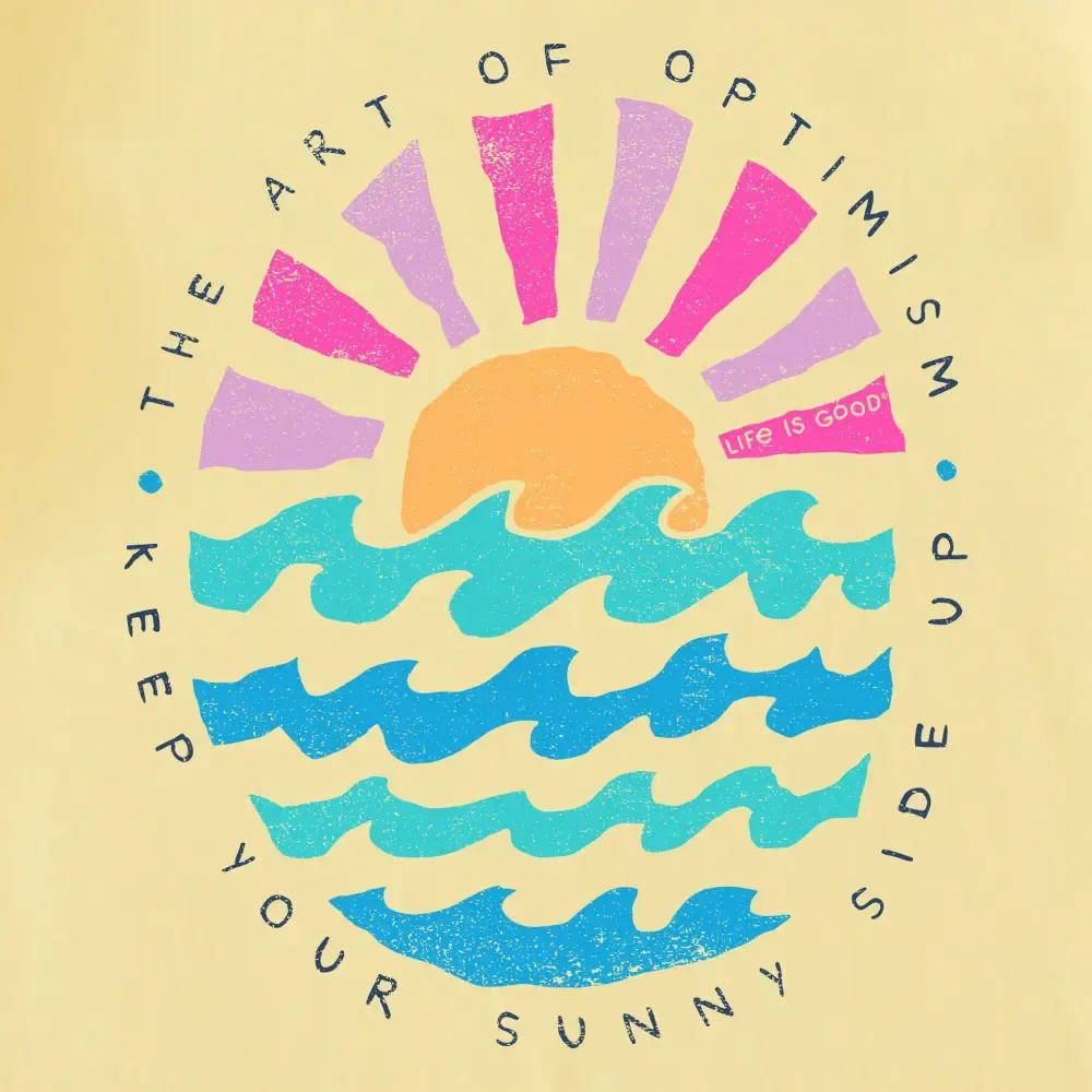 Women's Sun Ocean Sunny Side Up Short Sleeve Crusher Tee