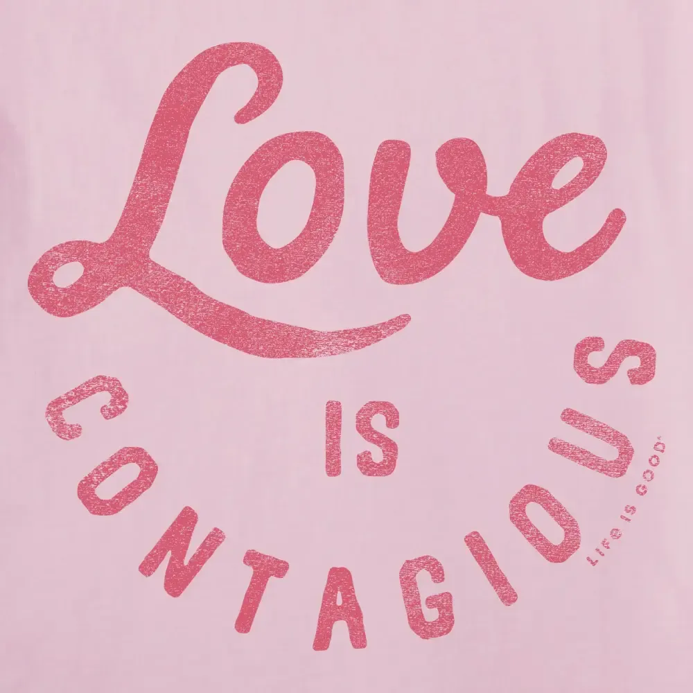 Women's Love is Contagious Short Sleeve Vee