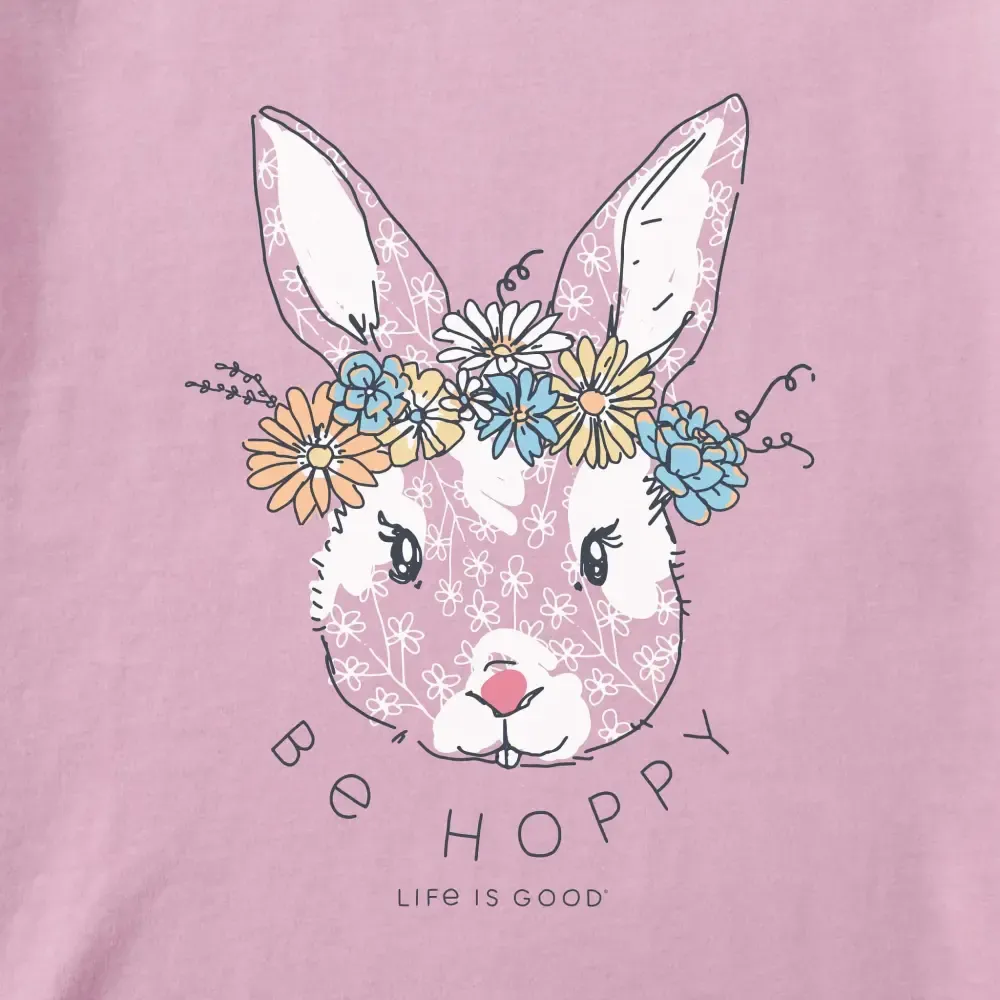 Women's Be Hoppy Flower Crown Short Sleeve Crusher Tee