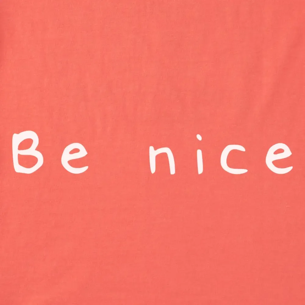 Women's Wordsmith Be Nice Short Sleeve Crusher Tee