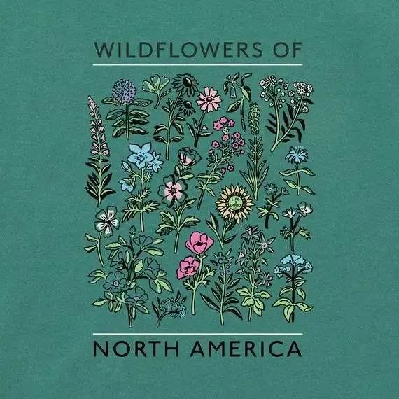 Women's Wildflowers of North America Boxy Crusher Tee
