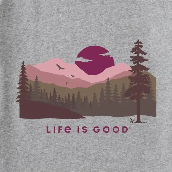 Women's Sunset Landscape Short Sleeve  Tee