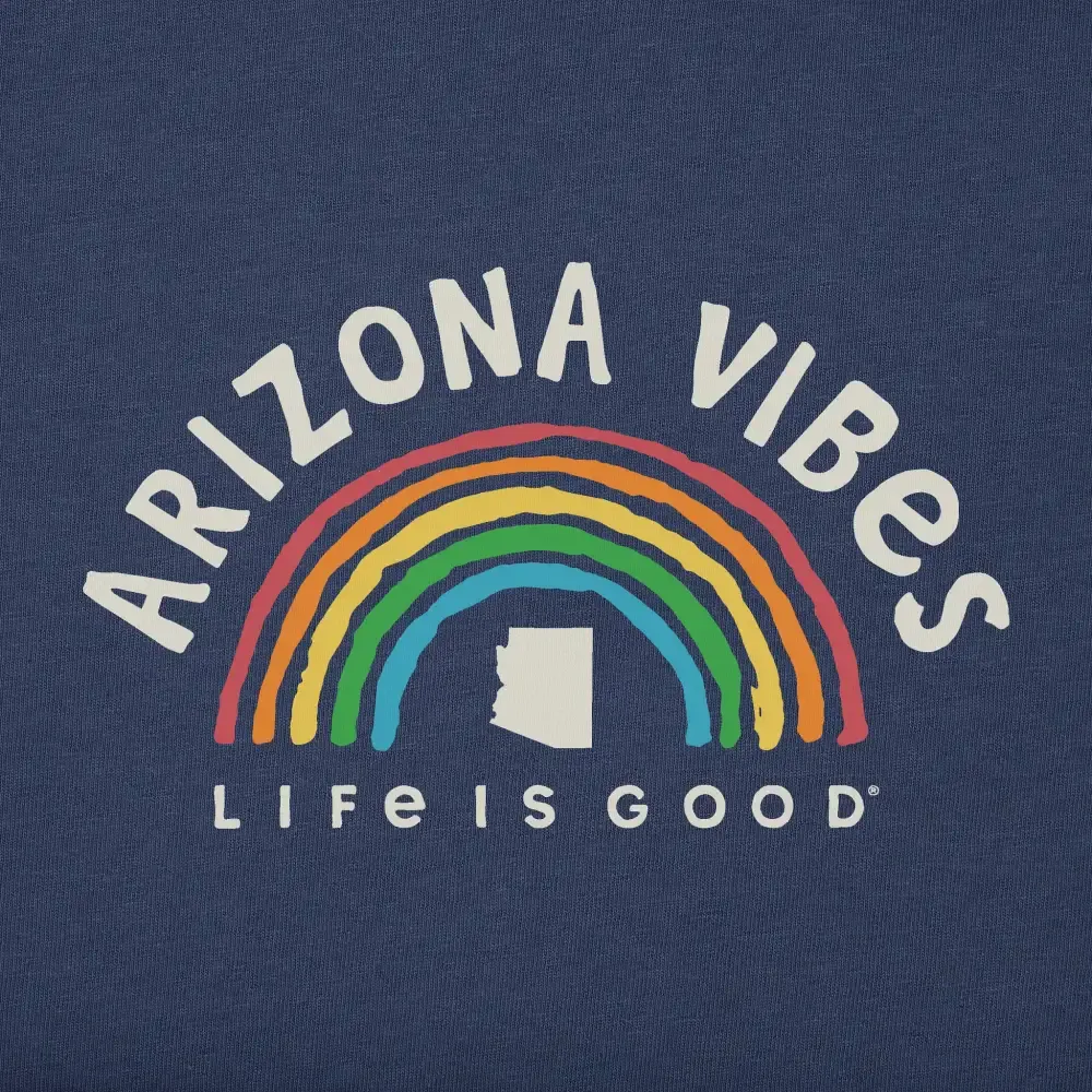 Women's Arizona Rainbow Vibes Short Sleeve Crusher Tee