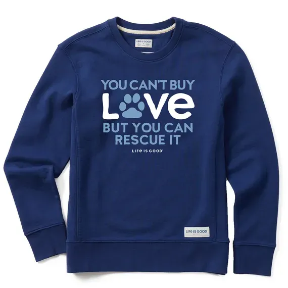 Women's You Can Rescue Love Simply True Fleece Crew
