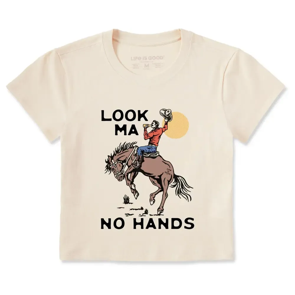 Women's Look Ma No Hands Cowboy Crusher-LITE Shrunken Tee