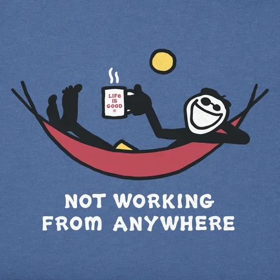 Men's Not Working Hammock Long Sleeve Crusher Tee