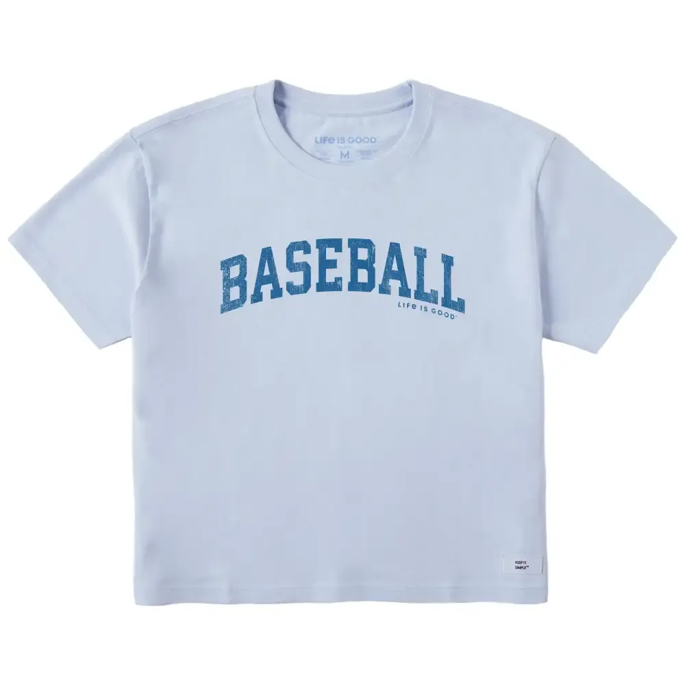 Women's Baseball Arch Short Sleeve Crusher Boxy Tee