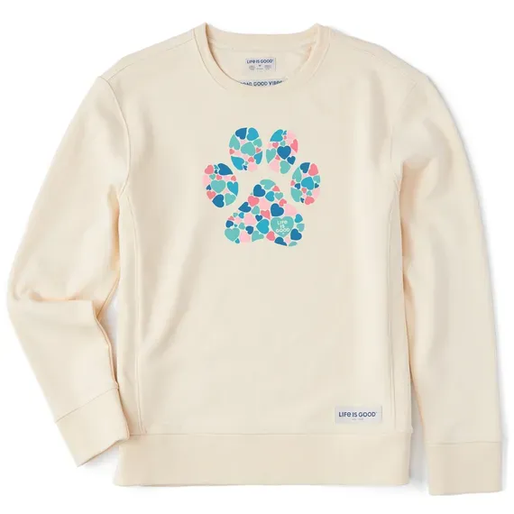 Women's Hearts Paw Simply True Fleece Crew