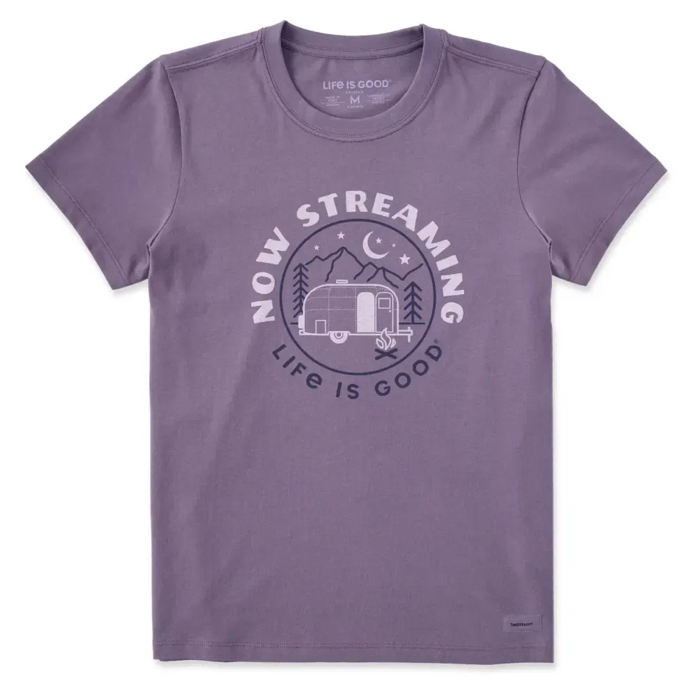 Women's Now Streaming Airstream Short Sleeve Crusher Tee