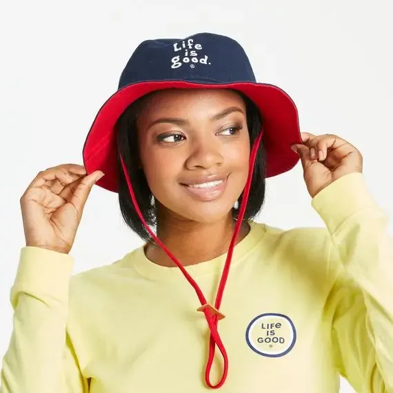 LIG Vintage Wordmark Stacked Bucket Hat