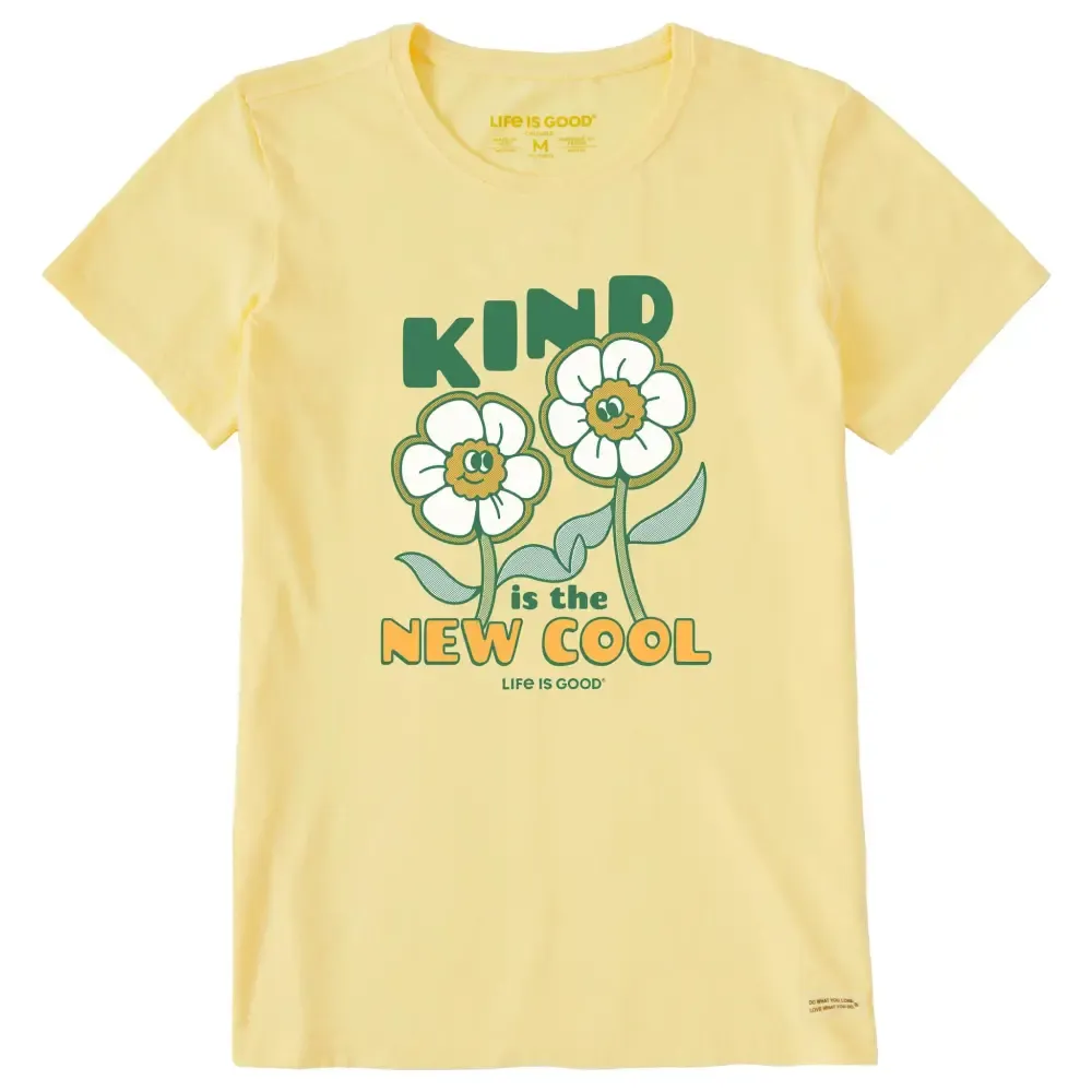 Women's Kind is the New Cool Flowers Short Sleeve Tee