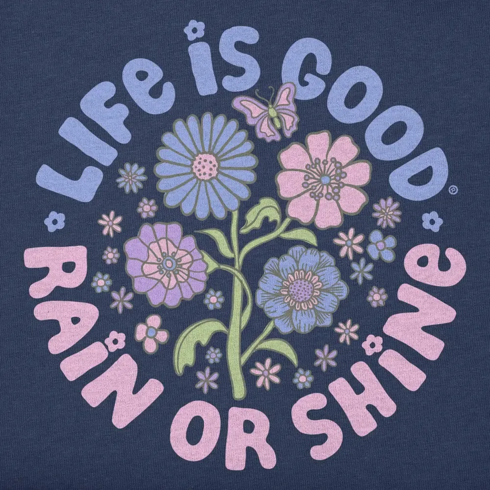 Women's LIG Rain or Shine Flowers Short Sleeve Crusher-LITE Tee