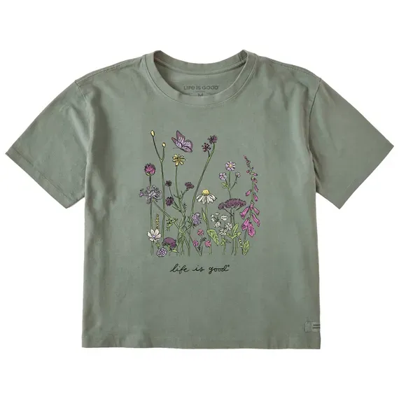Women's Realaxed Wildflowers  Crusher Boxy Tee