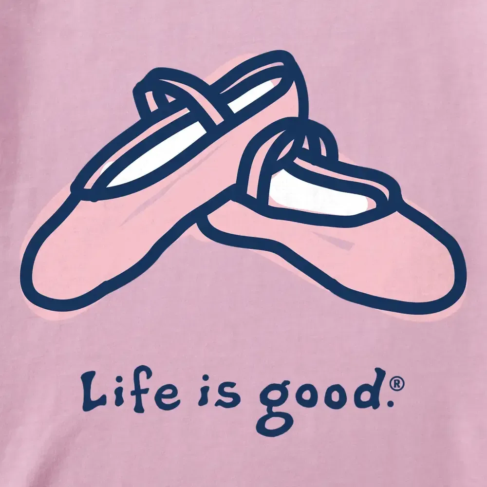 Women's Ballet Slippers Short Sleeve Crusher Tee